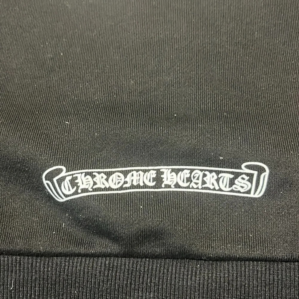CHROME HEARTS x ROLLING STONES Black Hoodie with Red Tongue Logo - Picture 3 of 9
